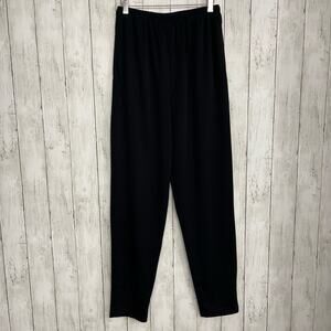 Sunbelt Black Straight Leg Lightweight Elastic Waist Vintage Pants Small